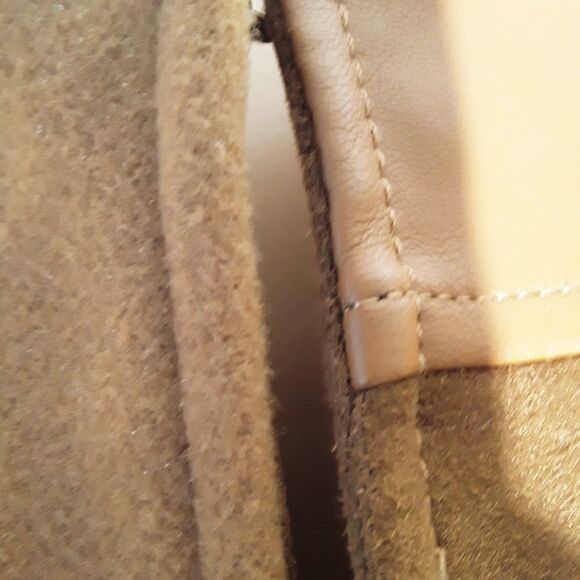 Kenneth Cole New-York Tan Block Open COAT Caramel Women Size XL - Picture 5 of 9